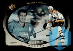 1996-97 SPx Holoview Heroes #HH6 Mario Lemieux Die-Cut Hologram
